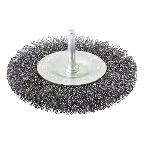 Spazzola acciaio circolare codolo da 75 mm in acciaio INECO 17319 Shop Nu